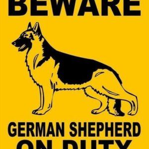BEWARE OF DOG ALUMINUM SIGN